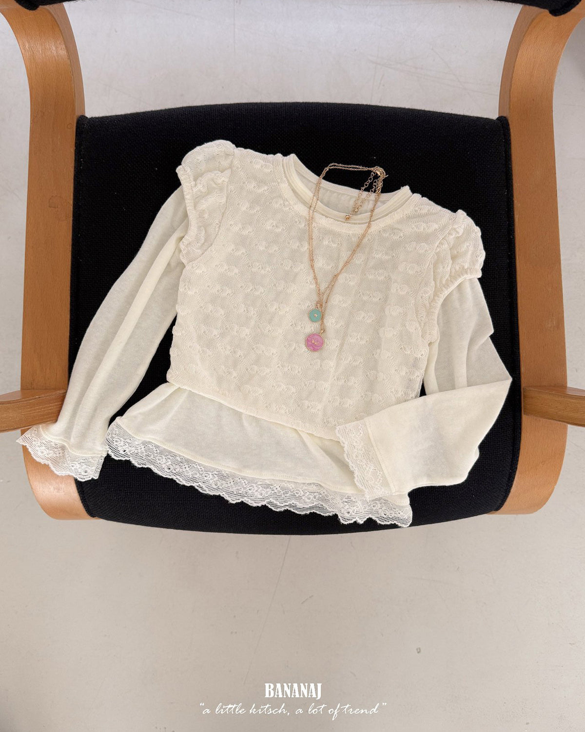 【BANANAJ】bubble puff tee
