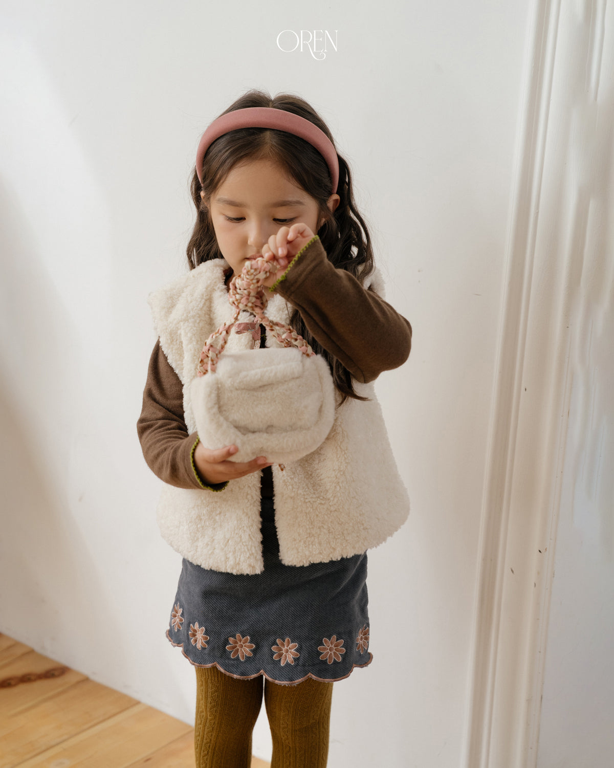【OREN】bella embroidered culotte pants