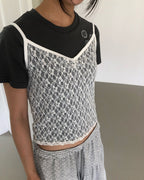 lace sheer camisole