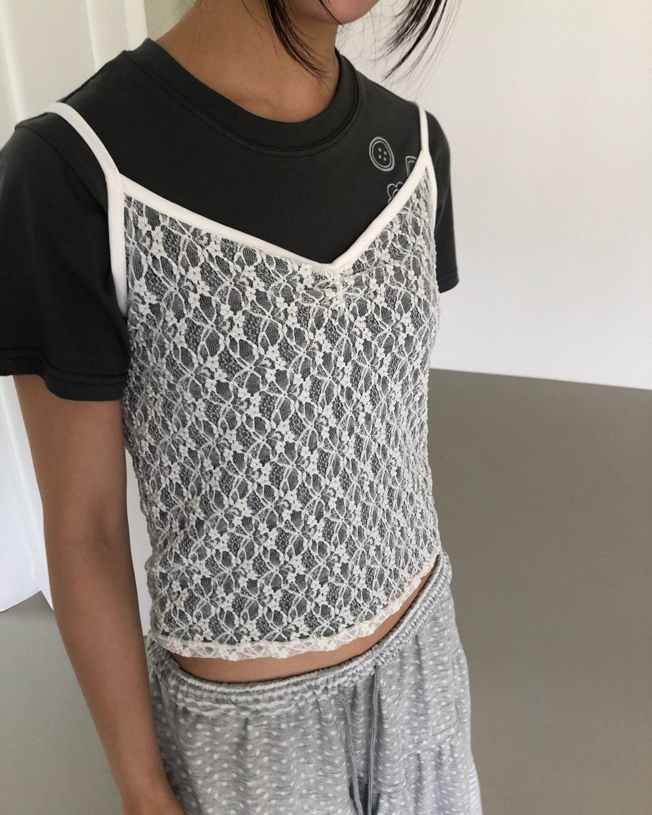 lace sheer camisole