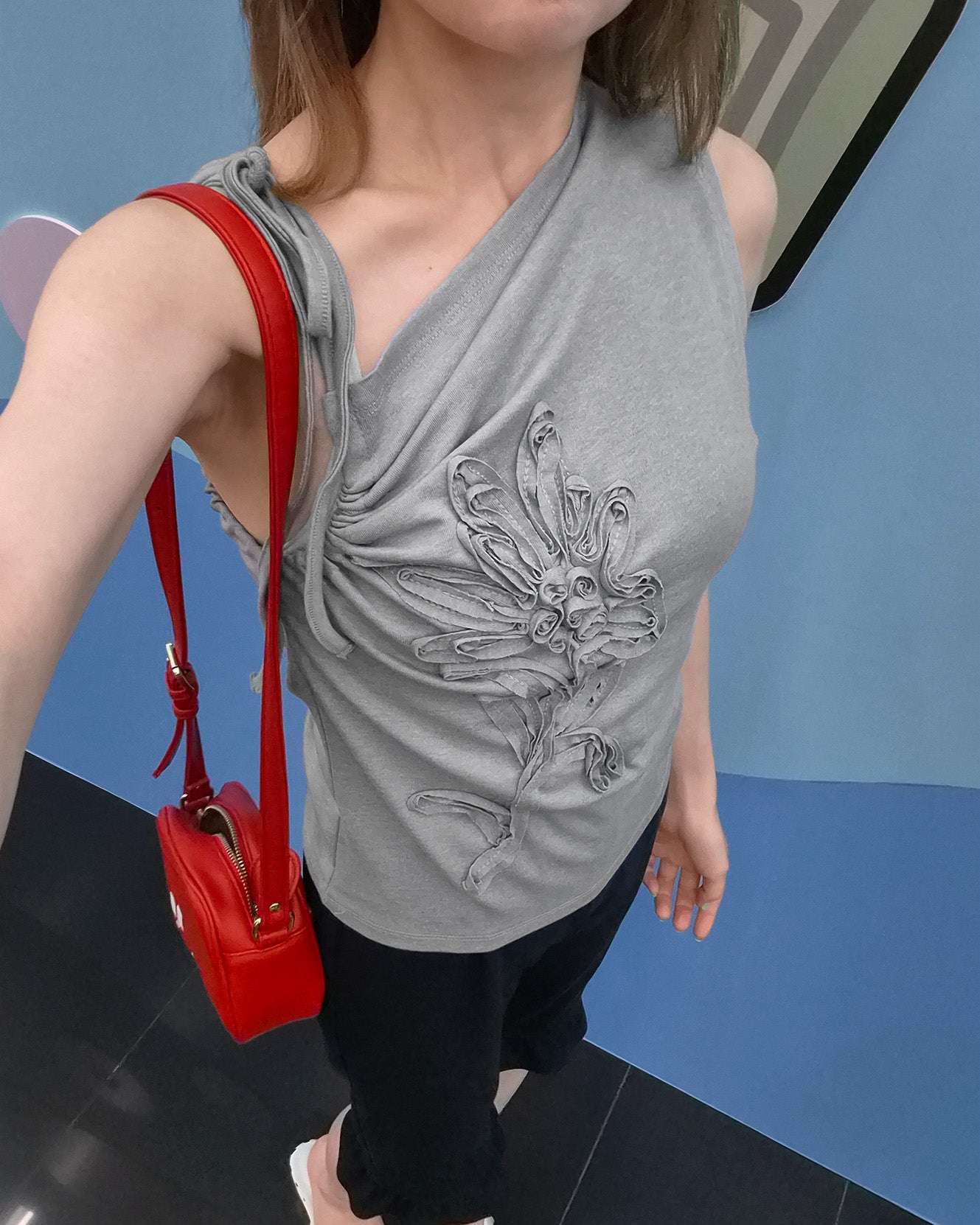 flower motif camisole