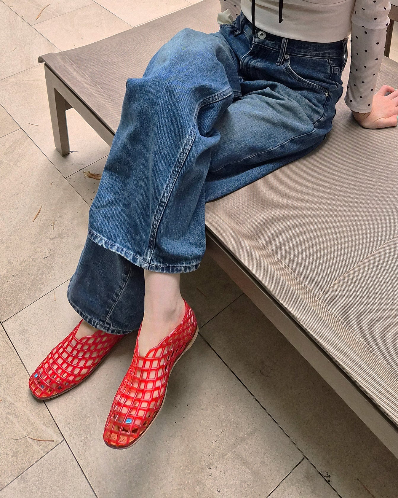 jelly flat shoes