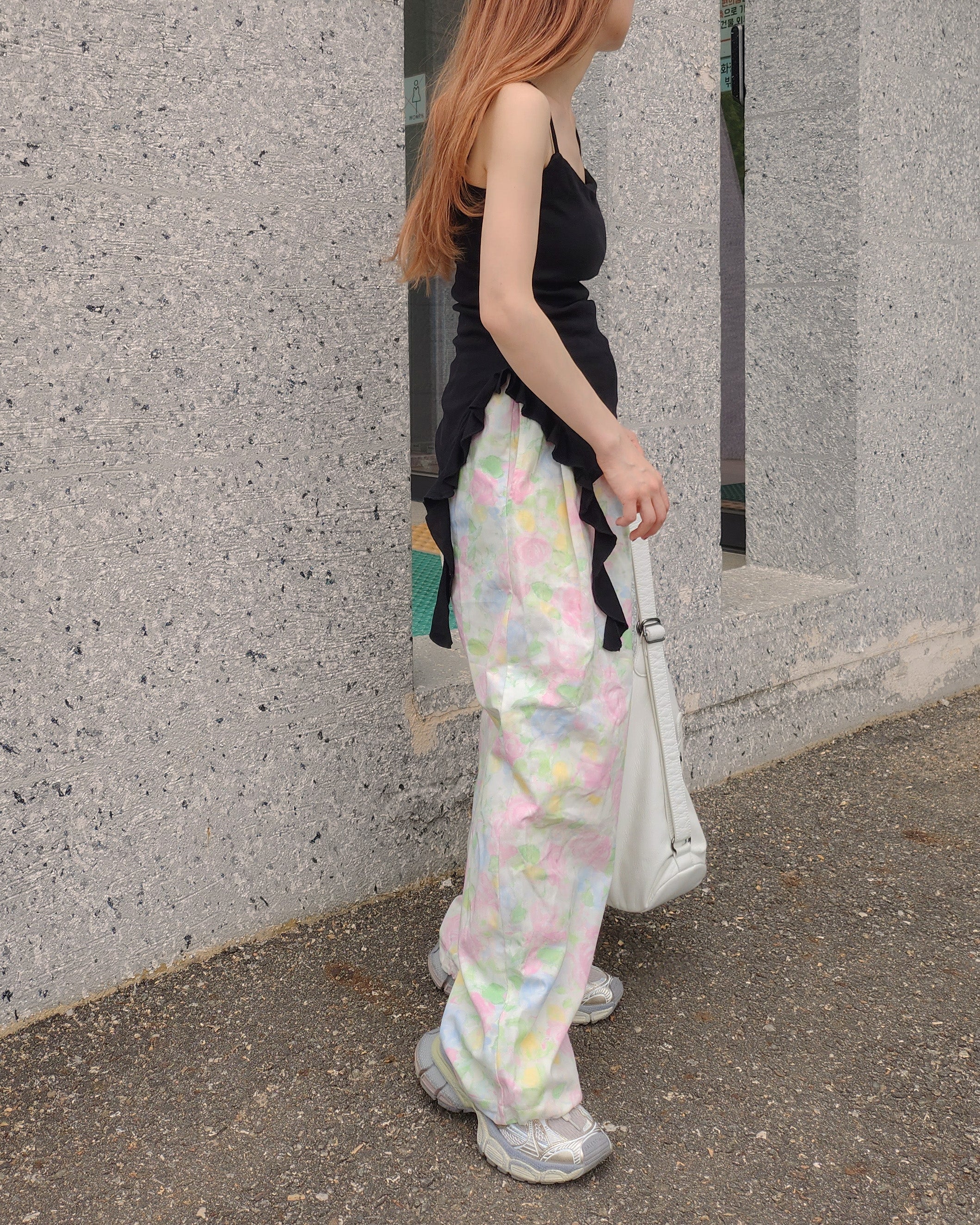 ruffle asymmetry camisole