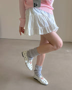 studs mary jane flat shoes