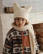 【OREN】cat muffler beanie