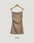 leopard camisole mini dress