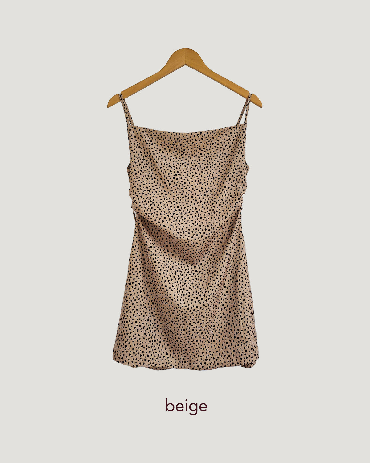 leopard camisole mini dress