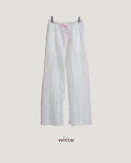 lace sheer line pants