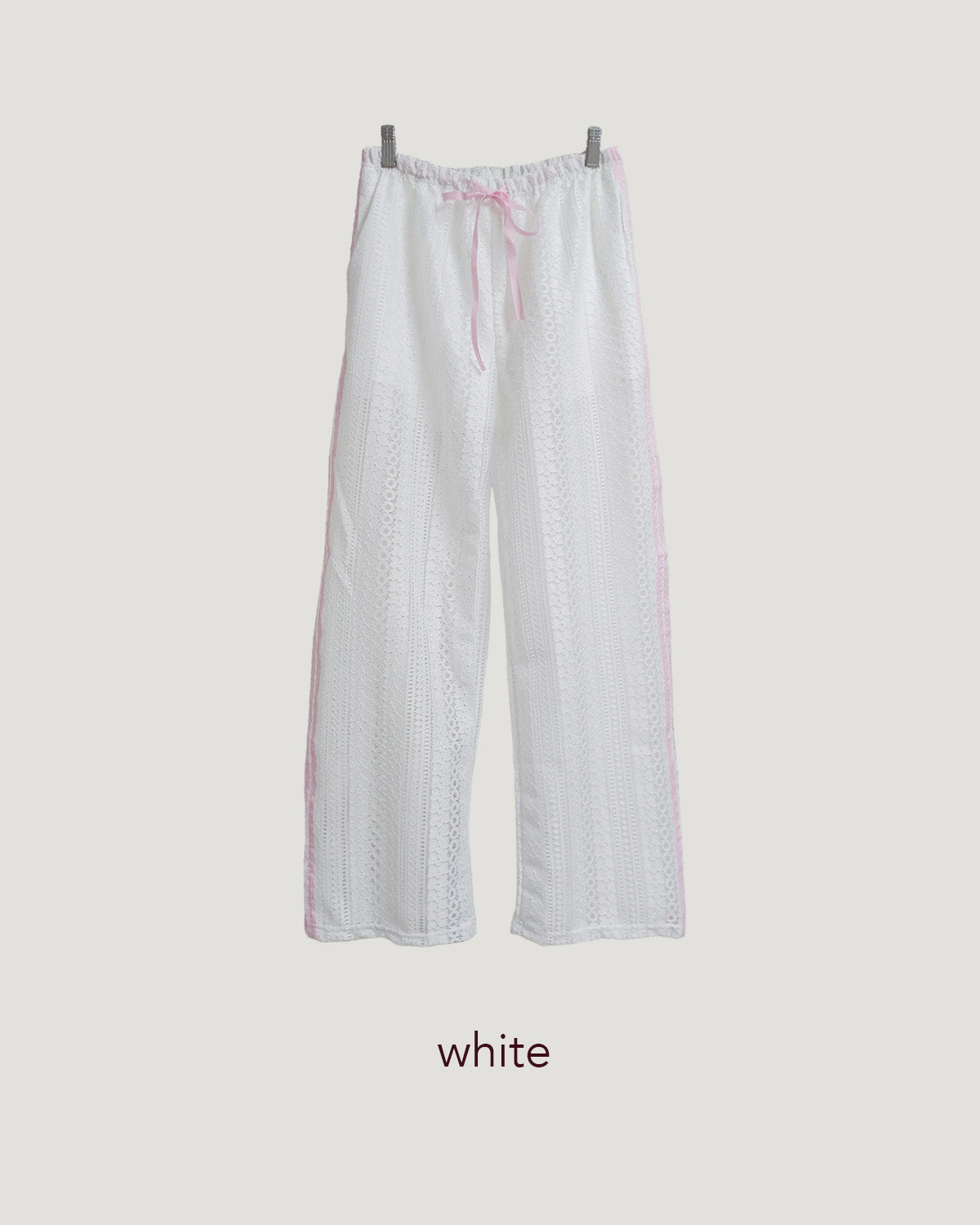 lace sheer line pants