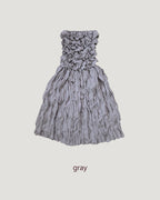 shirring popcorn skirt