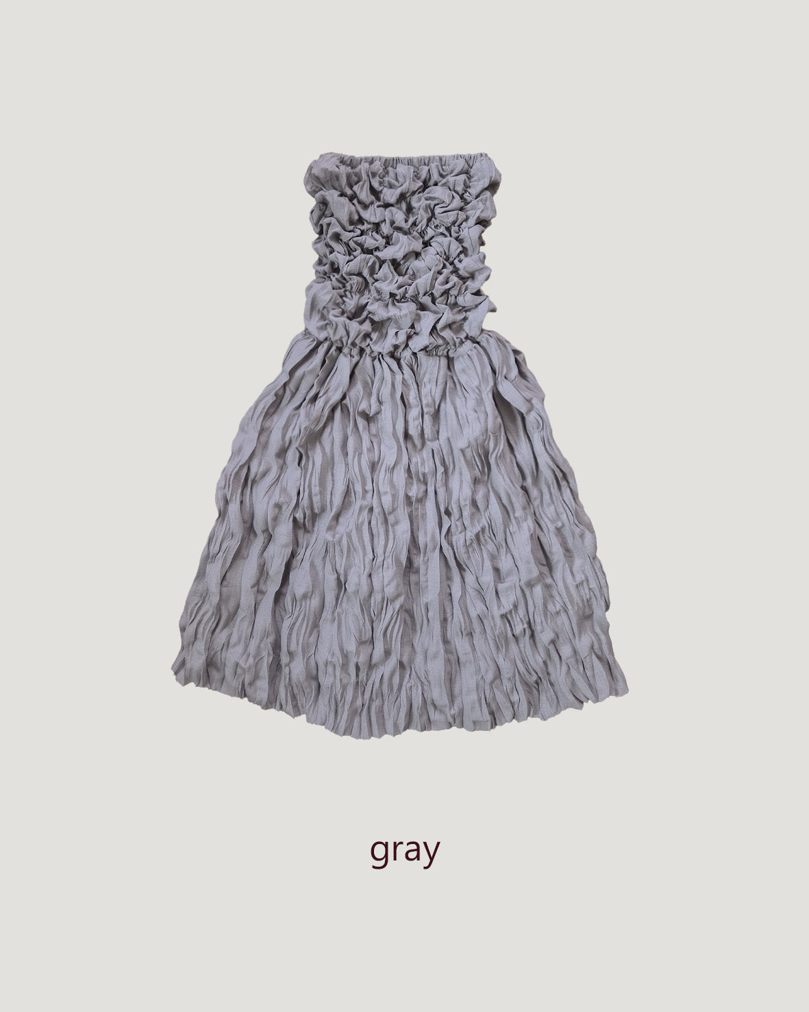 shirring popcorn skirt