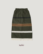 fringe design long skirt