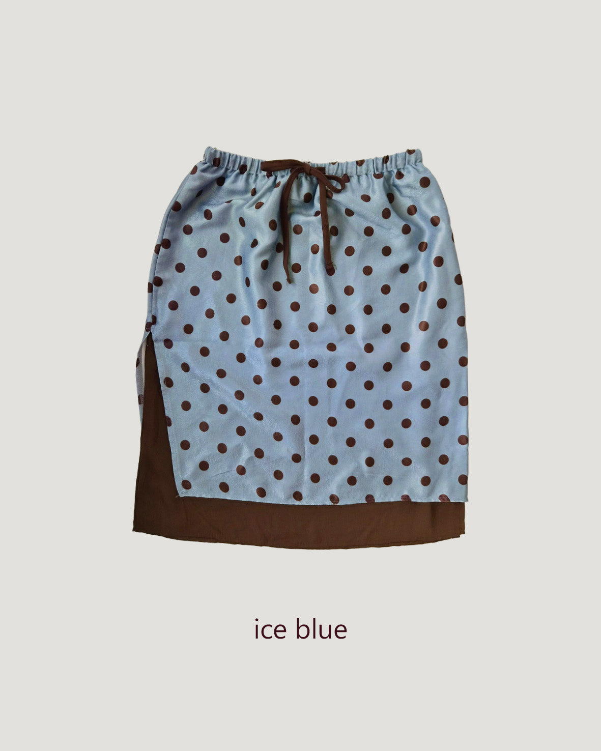 polka dot layered skirt