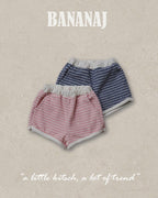 【BANANAJ】knit stripe pants