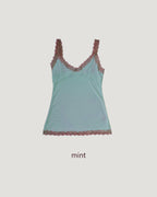 bicolor lace point camisole