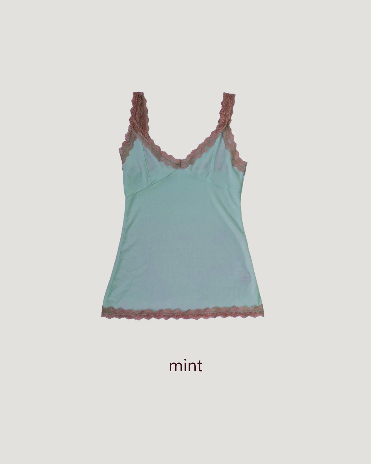 bicolor lace point camisole