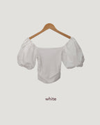volume puff sleeve short top