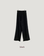 dot side line light corduroy pants