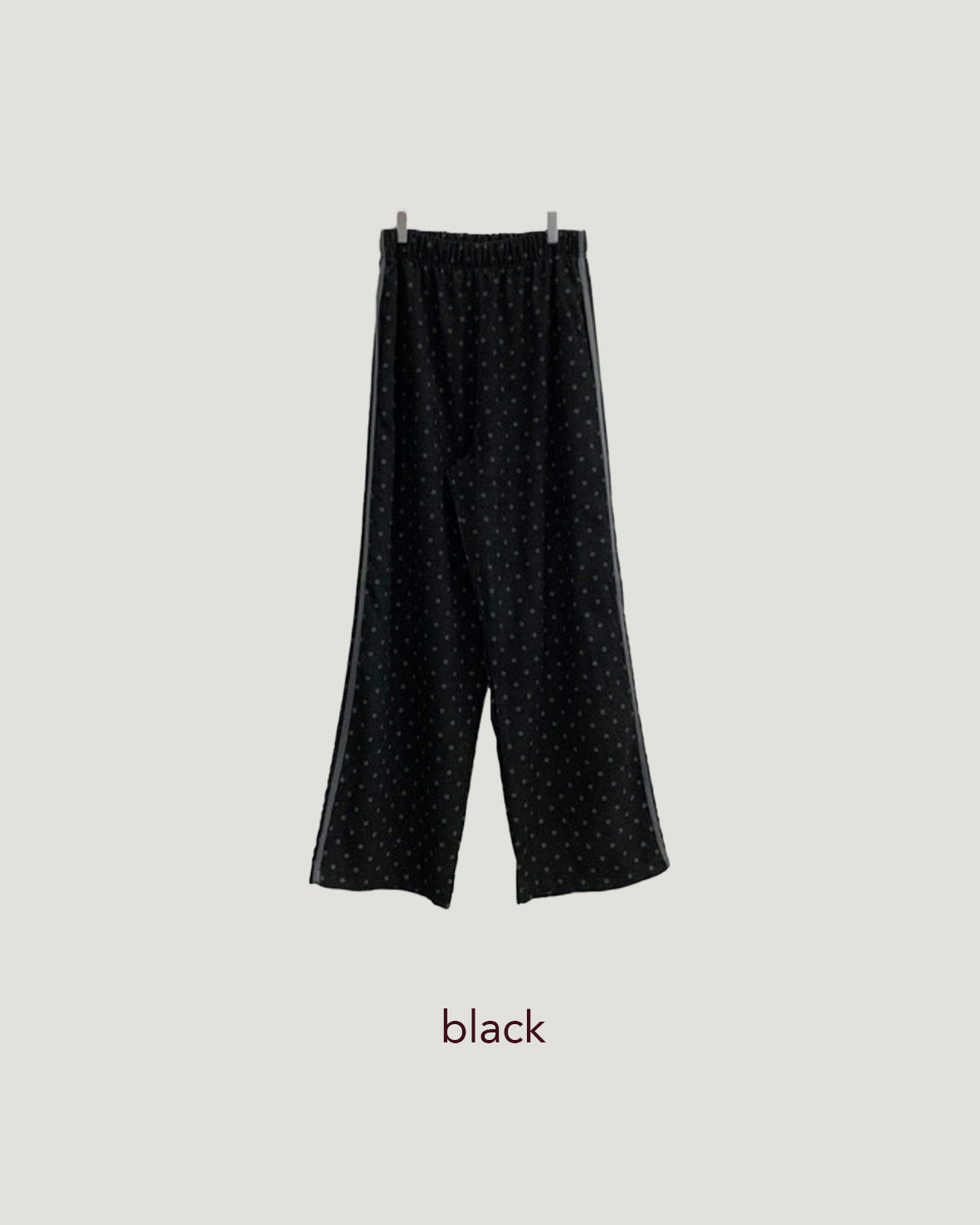 dot side line light corduroy pants