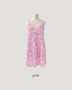 rose motif volume tunic