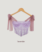 lace ribbon bustier