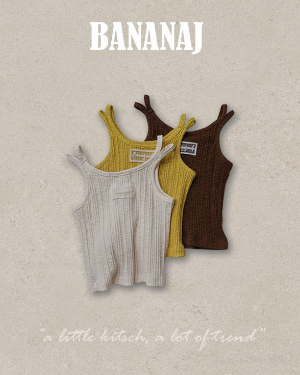 【BANANAJ】double strap top