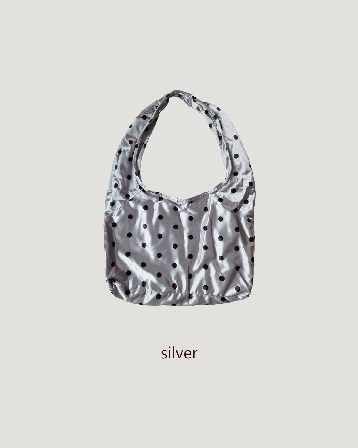 dot metallic tote bag