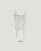 lace sheer garter bustier