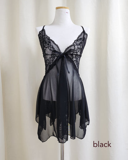 sheer baby doll mini dress