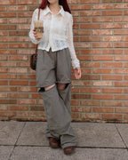 crochet like lace shirt