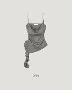 ruffle asymmetry camisole