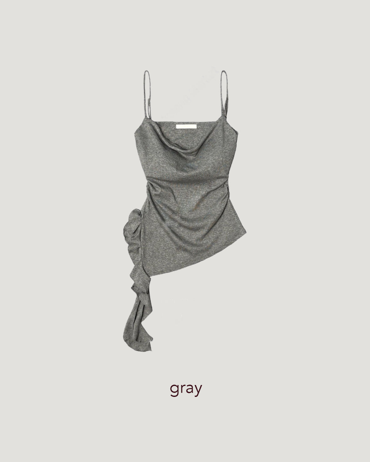 ruffle asymmetry camisole