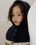 【OREN】bicolor cape balaclava