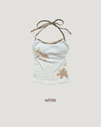 plumeria flower camisole