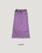 vintage like rose pattern long skirt