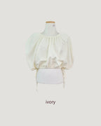 volume balloon sleeveless nylon top