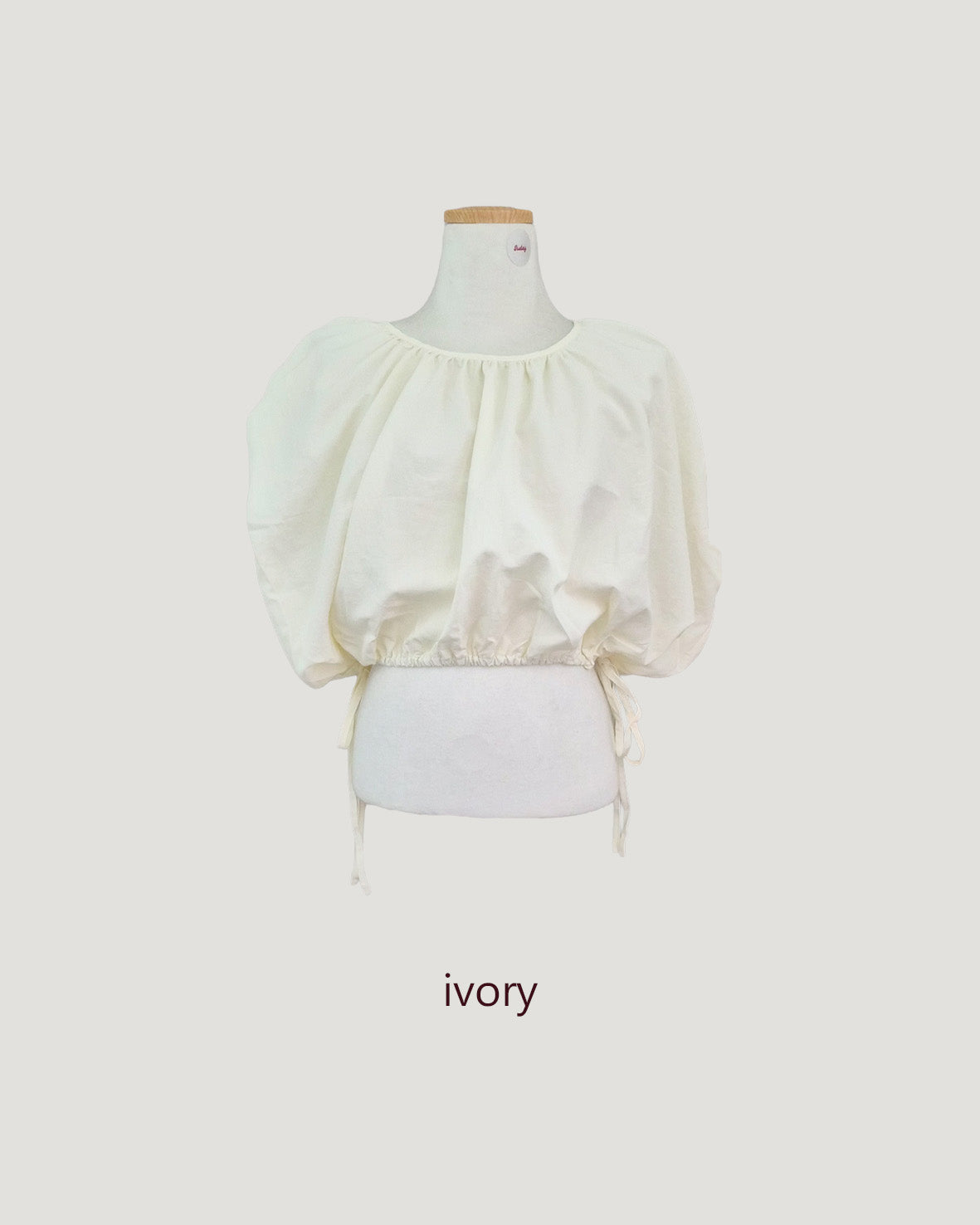 volume balloon sleeveless nylon top