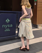 sweat nylon switch balloon half pants