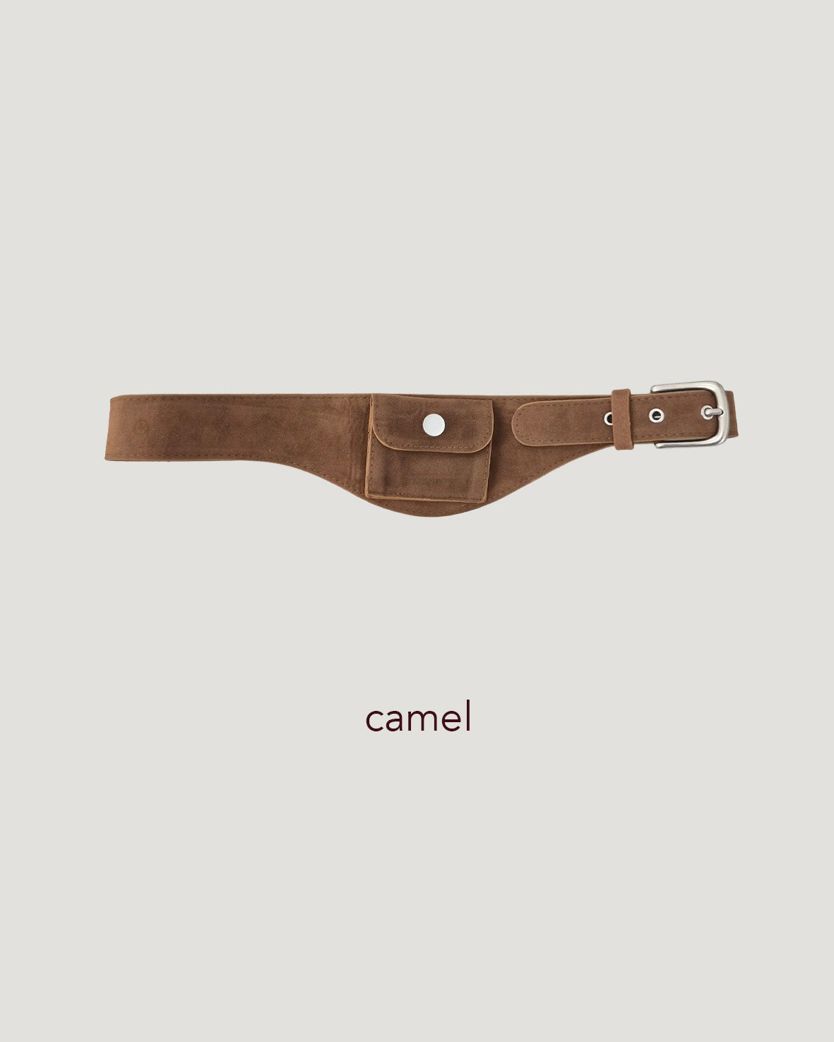 faux suede pocket belt