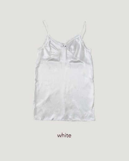 satin rose lingerie camisole dress