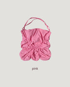 shirring color nylon bag