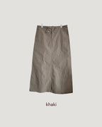 H line waist string skirt