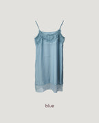 lace point camisole midi dress