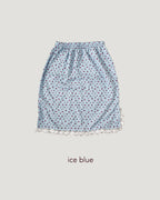 flower lace point midi skirt