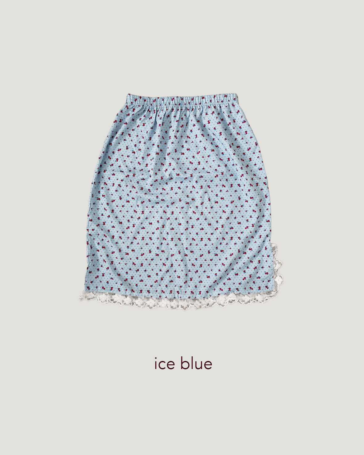 flower lace point midi skirt