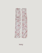 flower sheer leg warmers