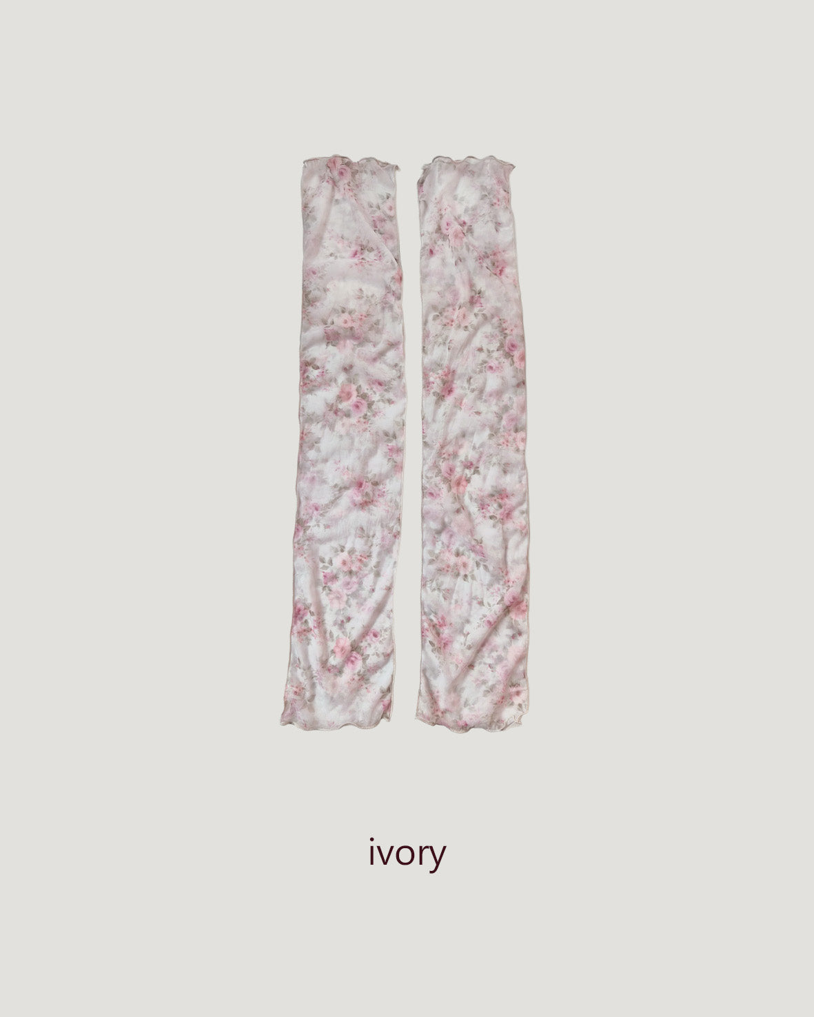 flower sheer leg warmers