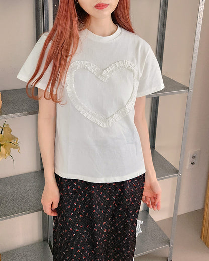 frill heart T