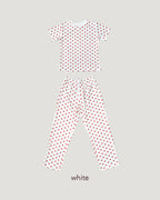 heart pattern pajamas (2点セット)