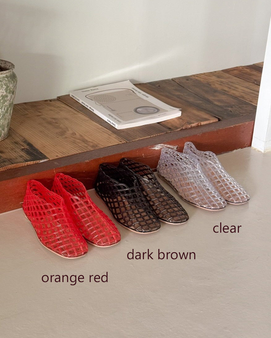 jelly flat shoes